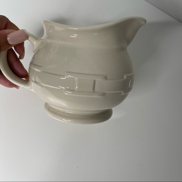 Longaberger ALL White Ceramic Pitcher - Picture 3 of 7